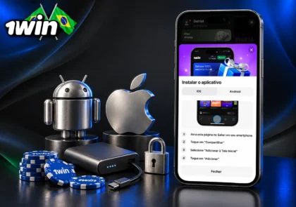 Procedimentos de instalação da 1win em dispositivos Android e iOS